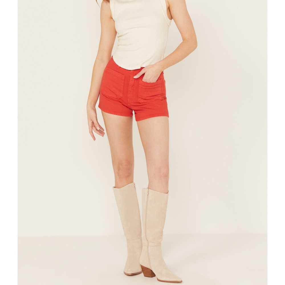 ROLLA'S High Rise Red Duster Shorts